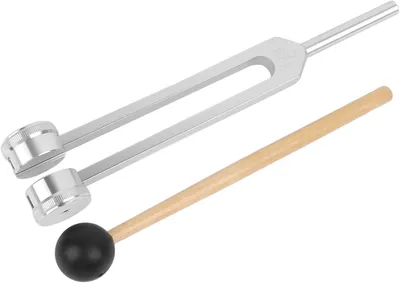 Produktbild von Omgoods – Professionelles Stimmgabel-Set, 128 Hz – Aluminium-Musikinstrument für Chakren-Heilung