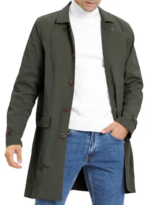 Produktbild von Herren Trenchcoat - Leichter Reversmantel für Herbst und Winter