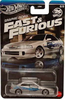 Produktbild von Hot Wheels Fast & Furious JBY45, Auto, 3 Jahr(e), Metall, Blau, Grau