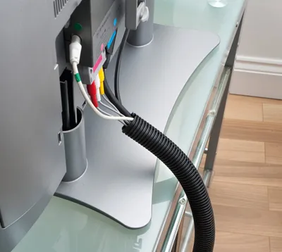 Produktbild von D-Line CTT1.1B Cable Tidy Tube schwarz