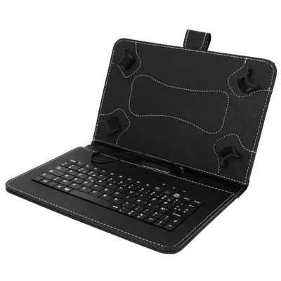 Produktbild von Avizar, Schutzhülle mit AZERTY-Tastatur und Standfunktion für 10 Zoll Tablets, Schwarz