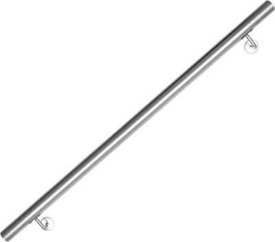Zdjęcie produktu dla TolleTour Poręcz ze stali nierdzewnej 50–200 cm Balustrada schodowa do wnętrz i na zewnątrz Poręcz ścienna do schodów z rury ze stali nierdzewnej V2A, wraz z elementami montażowymi, długość: 110 cm