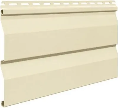 Produktbild von VILO Kunststoffpaneele SV-03 Siding - Elfenbein - 3m Länge - 20 Stück (15m²) - Doppelpaneel für Fassade & Dachunterstand - UV-Beständig & Wartungsfrei