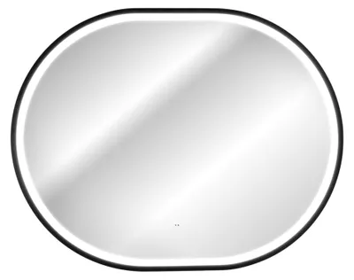 Immagine prodotto di Specchio bagno LED dorato ovale 90x70 cm design