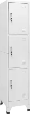 Image de Armoire à casier avec 3 compartiments 38x45x180 cm