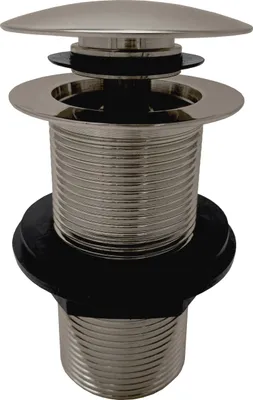 Image de Sortie de lavabo CLICK-CLACK 5/4'' sans trop-plein, Gris métal - brillant MD0798MGL, RAV Slezák
