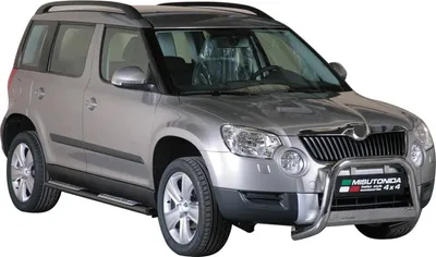 Obrázek produktu pro Nerezové boční prahy pro Škoda Yeti 2009-2013 černé