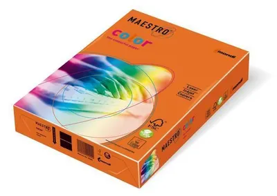Produktbild von Mondi Maestro Color orange 120g/m² DIN-A4 - 250 Blatt OR43