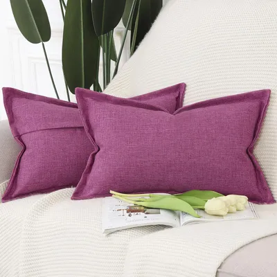 Produktbild von Kissenbezüge Imitationsleinen Fuchsia 30x50 cm 2 Stück