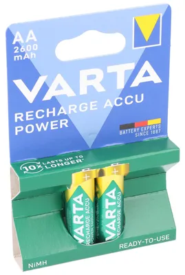 Produktbild von Varta Power Ready2Use Mignon NiMH Akku AA 2600mAh 2er Blister