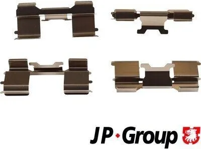 Produktbild von JP GROUP 3364003610 Zubehörsatz Scheibenbremsbelag Vorne für FIAT Ducato Kastenwagen (250, 290) Ducato Pritsche / Fahrgestell (250, 290) für CITROËN