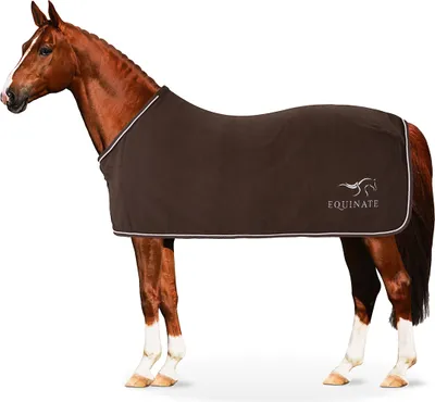 Obrázok produktu pre Equinate Springdale fleecový potný koberec s podložkou pod bedrá 165cm hnedý