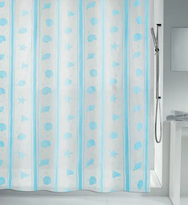 Produktbild von spirella Duschvorhang Peva Anti Schimmel 100% wasserdicht 180x200 cm "Seauville"