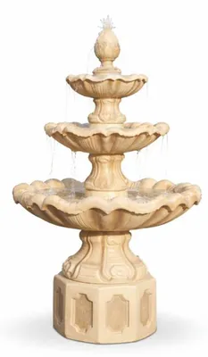 Zdjęcie produktu dla Casa Padrino Barokowa fontanna Beżowa Ø 89 x wys. 172 cm – okazała fontanna ogrodowa