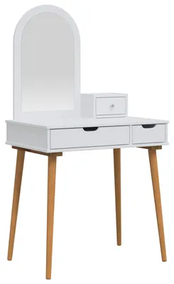 Immagine prodotto di Set da trucco FAUSKE, 3 pezzi, bianco, 76 x 50 x 143 cm