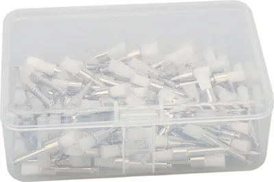Zdjęcie produktu dla 100szt Szczoteczka do polerowania zębów z gumy silikonowej Jednorazowa szczoteczka do czyszczenia zębów (przezroczysta)