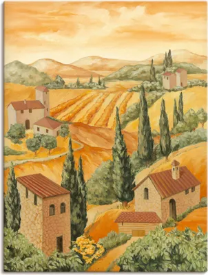 Produktbild von ARTland Leinwandbild Italien Toscana Größe: 30x40 cm