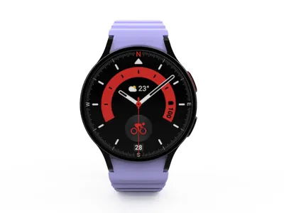 Produktbild von SYSTEM-S Armband 20 mm aus Silikon magnetisch für Samsung Galaxy Watch 5 4 in Lila