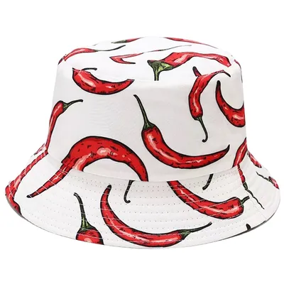 Produktbild von Bucket Hut Chili Peppers - Weiß für jeden Anlass KP22476