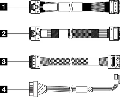 Produktbild von Lenovo Speicherkabelkit - für 2,5" Chassis