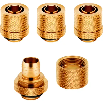 Productafbeelding van CORSAIR Fitting XF Softli. 4x 10/13mm (goudkleurig)