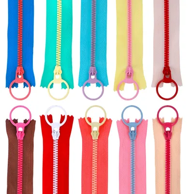 Productafbeelding van 20 Stuks Onzichtbare Nylon Naaizippers van 22 cm met Ringtrekkers