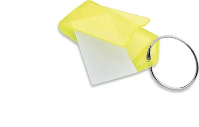 Produktbild von CombiCraft Aufklappbare Schlüsseletiketten in Gelb 60x27 mm- Packung mit 100 Stück
