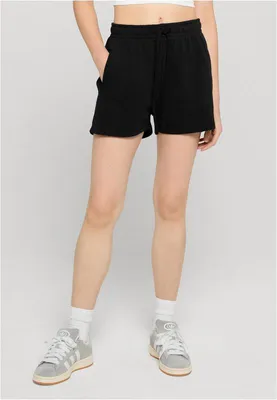 Produktbild von Urban Classics Short Damen Ladies Light Terry Shorts schwarz L