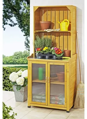 Productafbeelding van Tuinkast tuinkist - 75 x 52 x 180 cm - Met legplank - Voor buiten