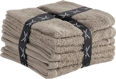 Produktbild von Sansibar 4er Set Seiftücher, Gästetücher, 30x30 cm, 100% Baumwolle, taupe