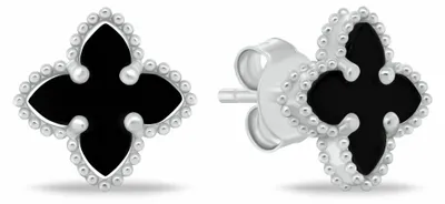 Produktbild von Elegante Blumenohrringe aus Silber EA1156WBC
