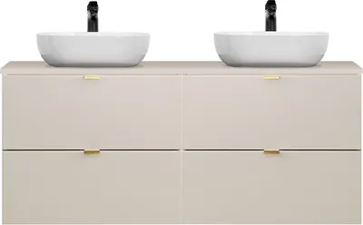 Produktbild von Doppelwaschtisch 120 cm in kaschmir matt, DURANGO-56