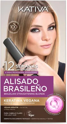 Zdjęcie produktu dla KATIVA PROFESSIONAL BRAZILIAN STRAIGHTENING PRO BLONDE CASE 6 Stü ck