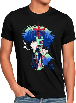 Produktbild von style3 See you Cowboy Herren T-Shirt bebop anime manga swordfish