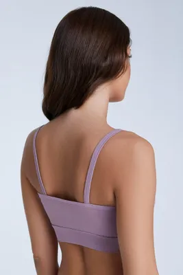 Produktbild von Nachhaltiges Sport-Bustier aus weicher Biobaumwolle mit sportlicher Passform und breitem Bündchen