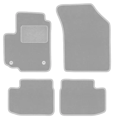 Image de Tapis de sol en moquette pour Fiat Sedici 2006-2014 (à hayon) – jeu 4 pièces, gris, sur mesure – Wielganizator OSLO