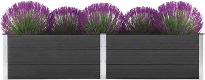 Produktbild von Garten-Hochbeet 250 x 100 x 54 cm WPC Grau