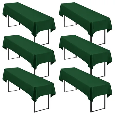Productafbeelding van Biertisch-tafelkleden, 6 stuks, donkergroen, 250x100 cm, polyester