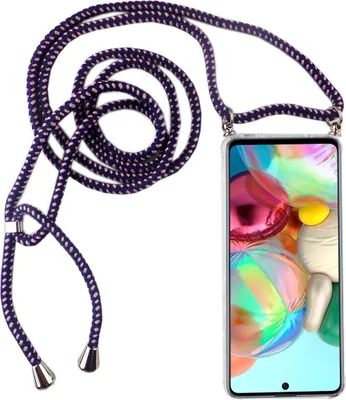 Produktbild von Handykette für Samsung Galaxy A71 - Smartphone Necklace Hülle mit Band - Schnur mit Case zum umhängen in Violett