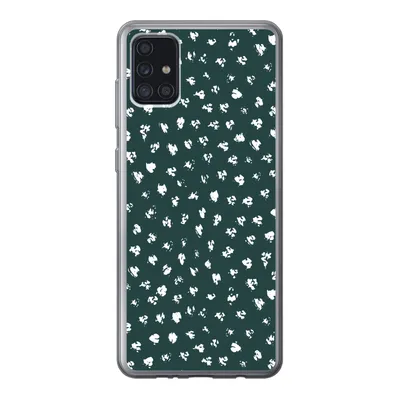 Produktbild von MuchoWow® Handyhülle Schutzhülle Hülle für Samsung Galaxy A52 5G Polka dots - Weiß - Grün Silikon Softcase Handy Hülle - Umschlag