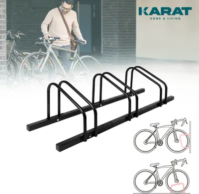 Produktbild von Fahrradständer Linus Mehrfachständer in verschiedenen Größen Schwarz 3 Fahrräder