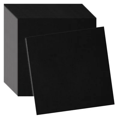 Zdjęcie produktu dla Panele sufitowe 3D z polistyrenu, czarne | Okładzina sufitowa | Panele dekoracyjne do salonu, sypialni | 50 x 50 cm | 20 sztuk