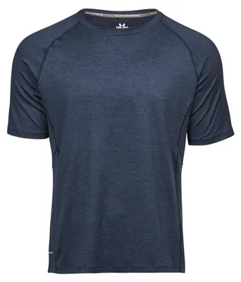 Produktbild von Tee Jays Cool Dry Herren T-Shirt, Kurzarm FK916 (XL) (Marineblau meliert)