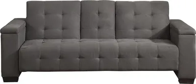 Produktbild von Schlafsofa Klappsofa 3-Sitzer - Microfaser - Grau - DEVONSHIRE
