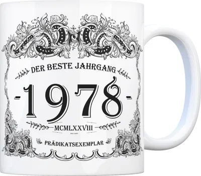 Produktbild von 1978 der beste Jahrgang Kaffeebecher Tasse Kaffeetasse Geburtsjahr Geburtstag