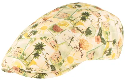 Göttmann Sportmütze Jackson aus Baumwolle mit sommerlichen Print in beige
