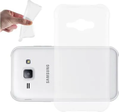 Image de Cadorabo Housse pour Samsung Galaxy J1 ACE Housse de protection en Transparent Housse TPU Silicone Cover Etui Case