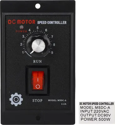 Obrázek produktu pro Regulátor otáček pro stejnosměrné motory, vstup střídavého proudu 220 V, výstup stejnosměrného proudu 90 V, ovládací spínač regulátoru motoru