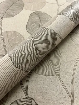 Produktbild von NEWROOM Tapete Braun Vliestapete Blätter - Mustertapete Floral Beige Taupe Pflanzen Natur Romantisch Idyllisch
