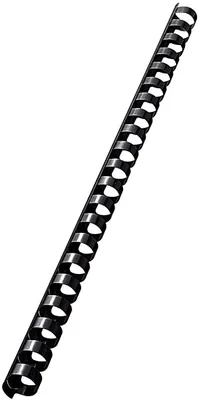 Image de LEITZ Dos de reliure en plastique DIN A4 21 anneaux 14 mm noir 100 pièces